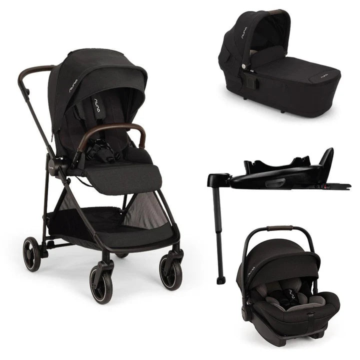 Nuna IXXA NEXT + ARRA FLEX Travel System - Caviar