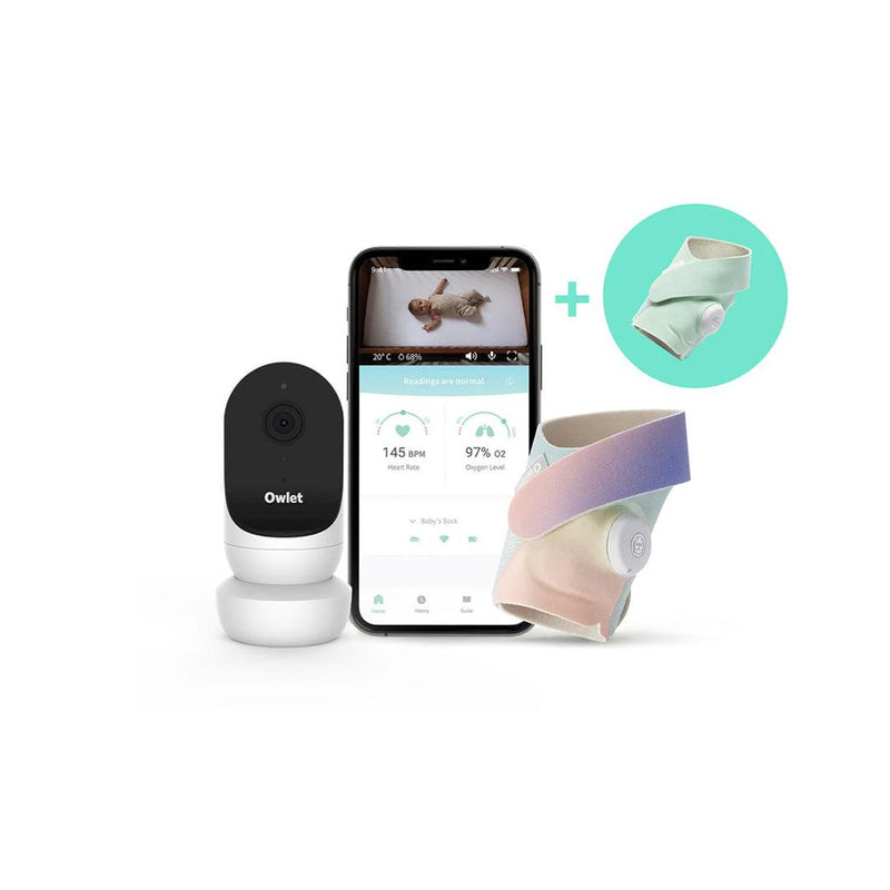 Owlet Monitor Duo Bundle - Smart Sock 3 + Cam 2 - Forever Rainbow
