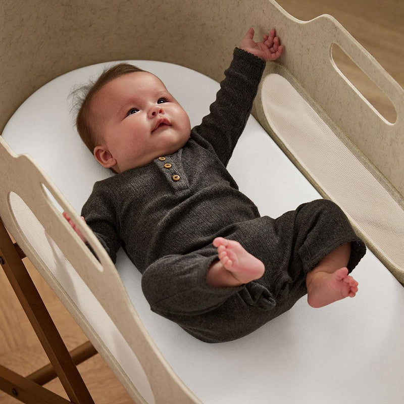 Snuz Twin Pack Moses Basket Sheets - White