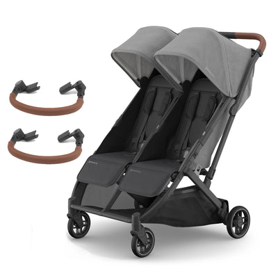 Uppababy Minu Duo Stroller & Bumper Bar Bundle - Greyson