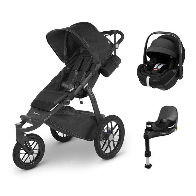 UPPABaby RIDGE + Pebble 360 Pro 2 Travel System - Jake