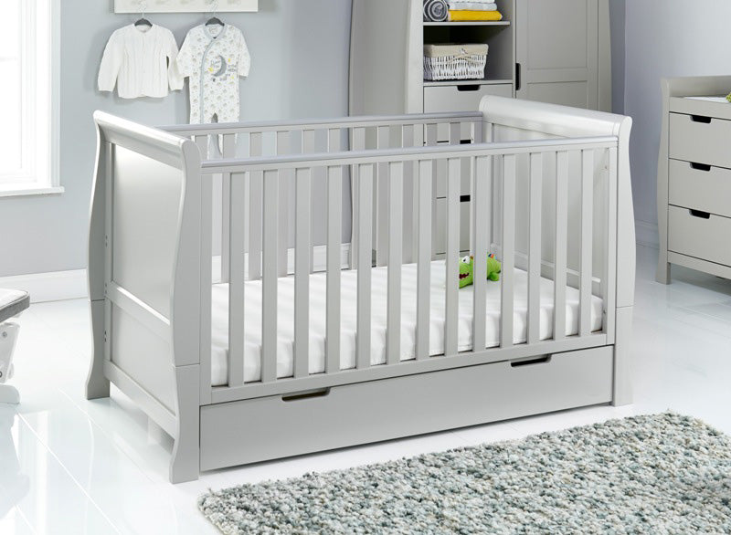 Obaby Stamford Classic Cot Bed - WARM GREY