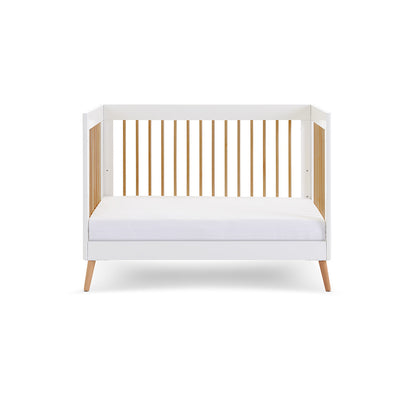 Obaby Maya Mini Cot Bed - White with Natural
