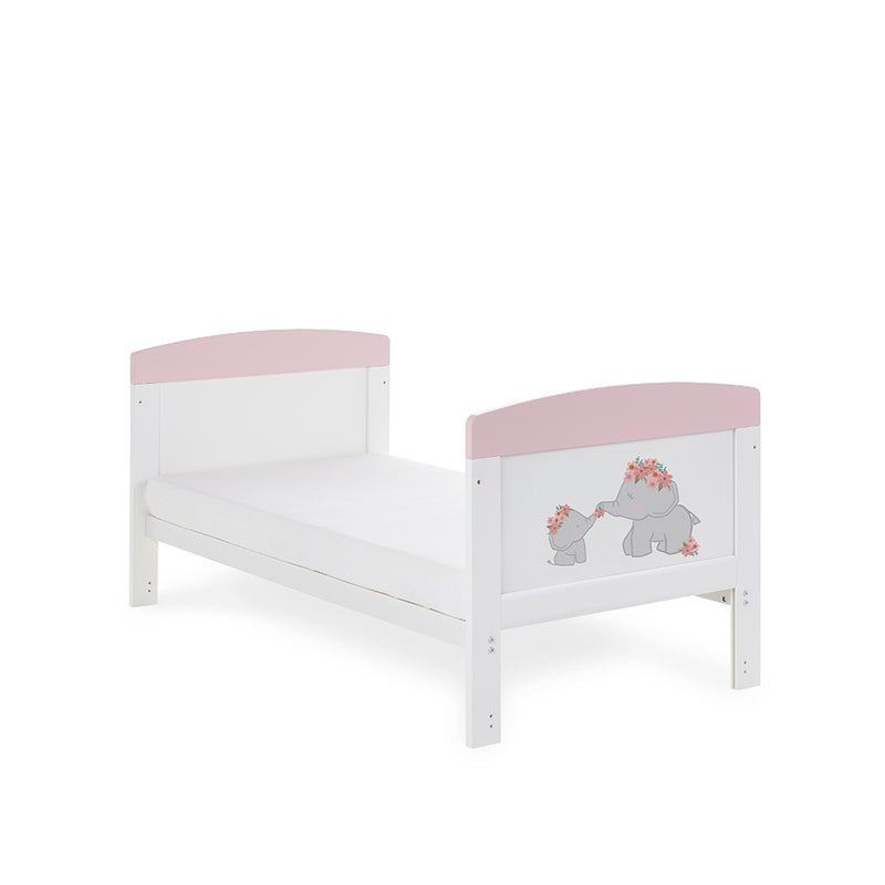 Obaby Grace Inspire Cot Bed – Me & Mini Me Elephant Pink