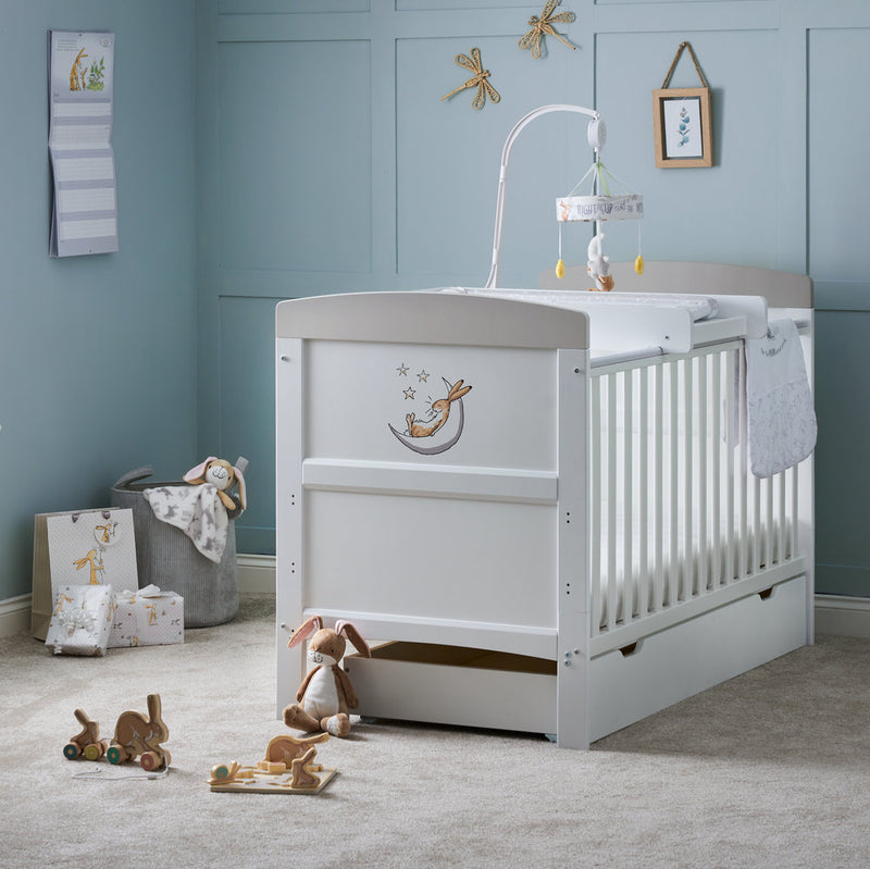 Obaby Grace Inspire Cot Bed – Guess How Much I Love You – To the Moon and Back