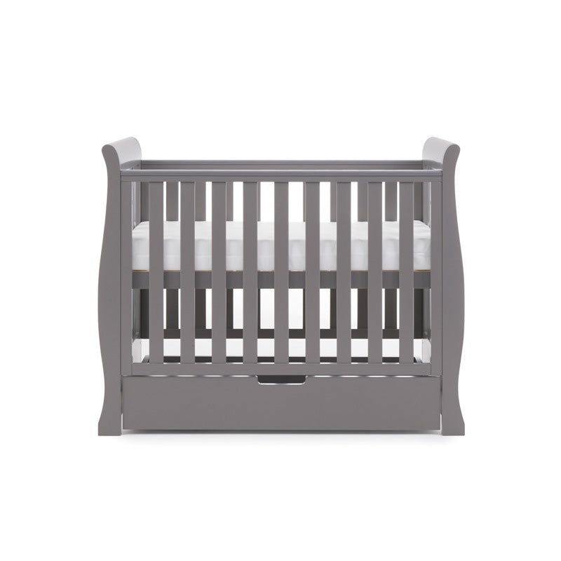 Obaby Stamford Space Saver Cot - TAUPE GREY