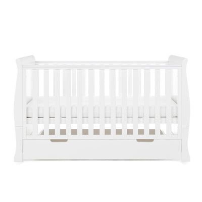 Obaby Stamford Classic Cot Bed - WHITE