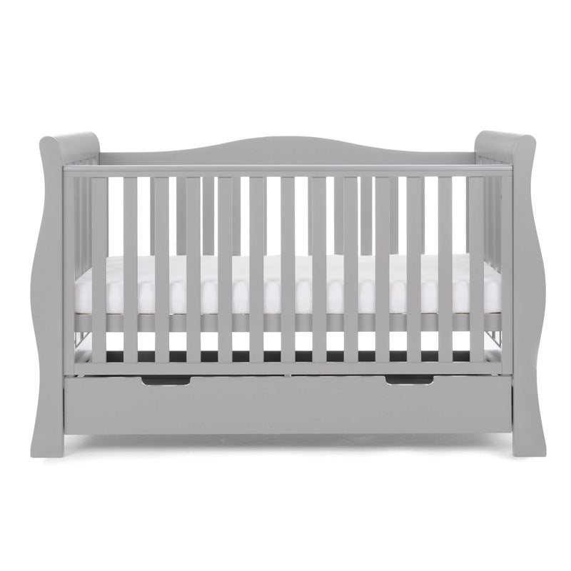 Obaby Stamford Luxe Cot Bed - WARM GREY