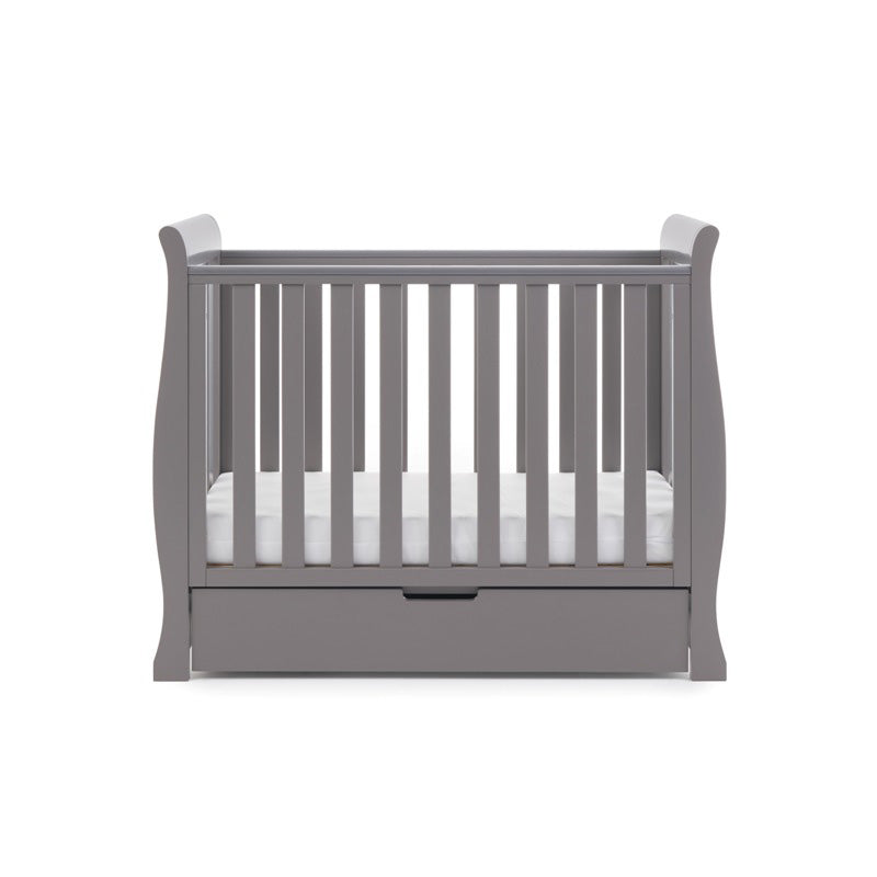 Obaby Stamford Space Saver Cot - TAUPE GREY