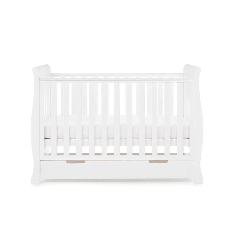 Obaby Stamford Mini Cot Bed - WHITE