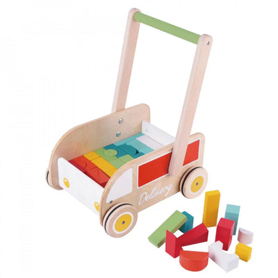 Classic World - Delivery Truck Baby Walker With Blocks