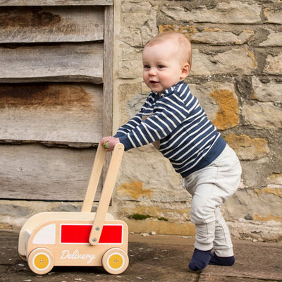 Classic World - Delivery Truck Baby Walker With Blocks