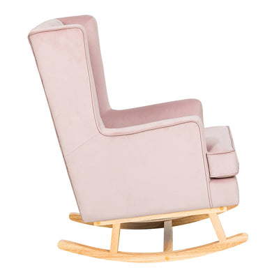 Nursery Collective - Convertible Nursing Rocking Chair & Footstool - Dusty Pink