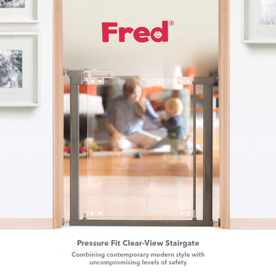 Fred Pressure Fit Clear-View Stairgate