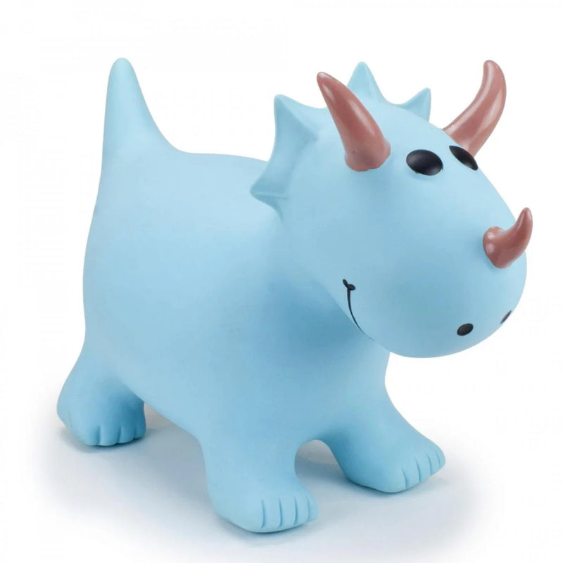Happy Hopperz - Turquoise Triceratops