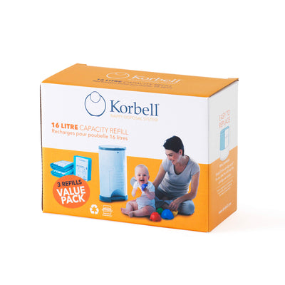 Korbell Bin Liner / 3 Pack Refill - 16 Litre