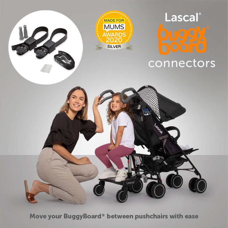 Lascal BuggyBoard Maxi Plus - Black Croc with Black Saddle