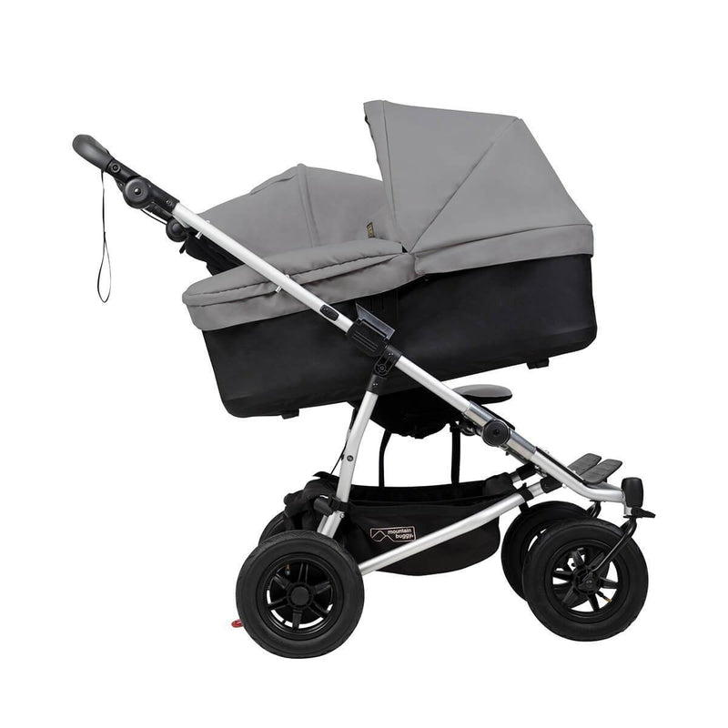 Mountain Buggy - 2 carrycots for twins - Silver