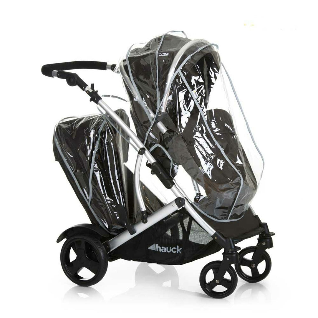Hauck Double Pram Tandem Buy Hauck Atlantic Twin Melange Grey From