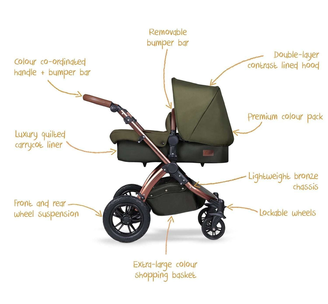 Ickle Bubba Stomp V4 In Carrycot Pushchair Woodland – My