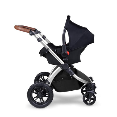 Ickle Bubba Stomp V4 Galaxy Travel System with Isofix Base - Midnight