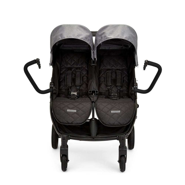 Ickle Bubba Venus Double Stroller Space Grey Black for Easy