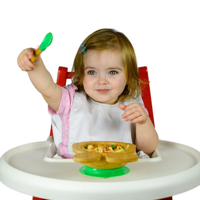 Bamboo Bunny Baby Bowl - Silicone Suction Base & Spoon