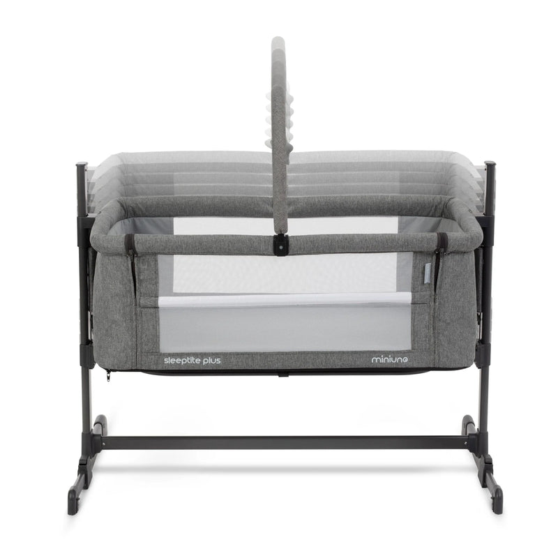 Miniuno Sleeptite Plus Co-Sleeper Crib - Grey Melange