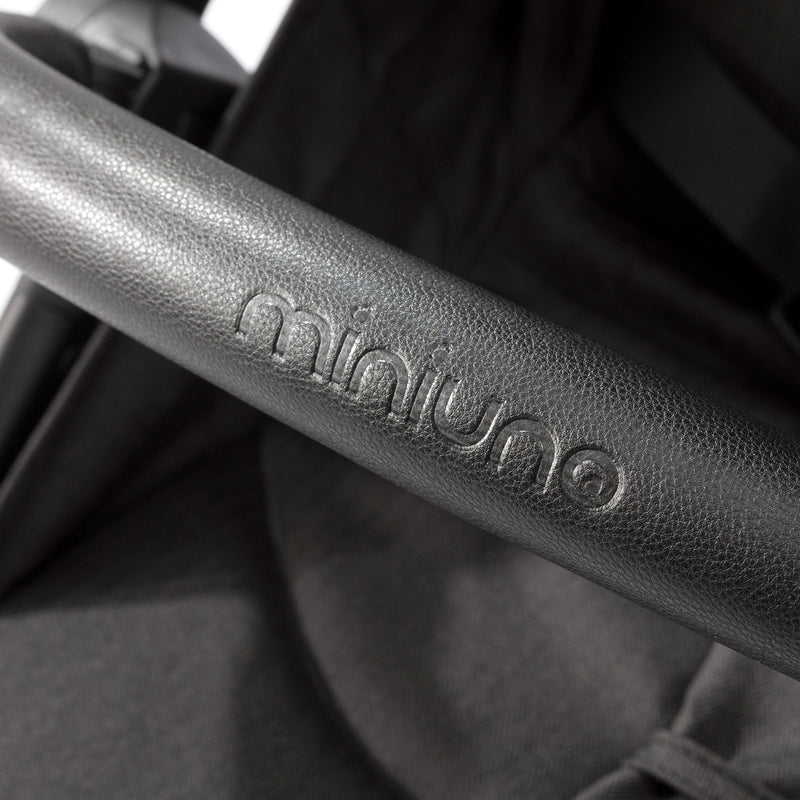 MiniUno TouchFold Stroller – Black Herringbone
