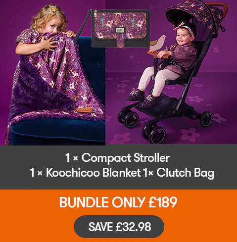 Bizzi Growin Bundle - Compact Stroller, Bag & Blanket - Fantasia